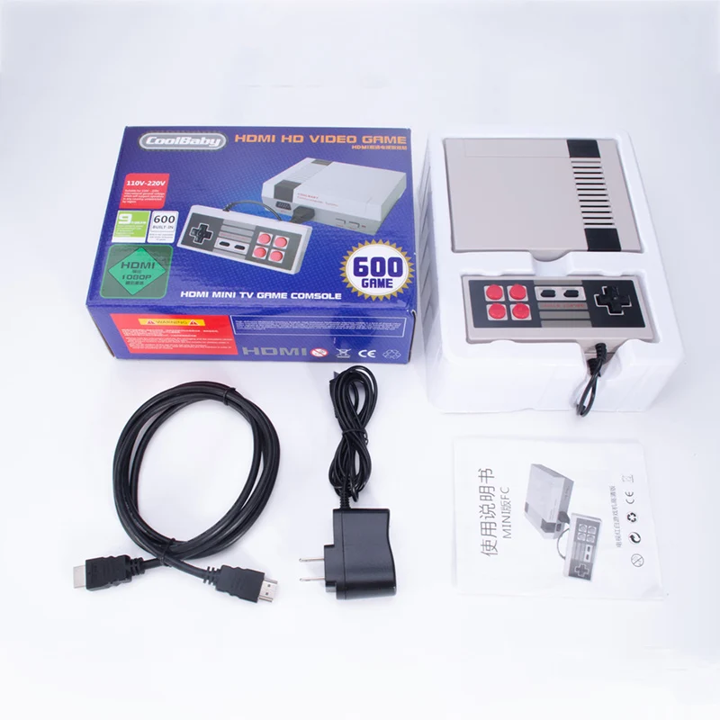 HDMI Классическая Мини ТВ игровая консоль Поддержка HDMI 8 бит Ретро видео игровая консоль встроенные 600 игры Ручной игровой плеер