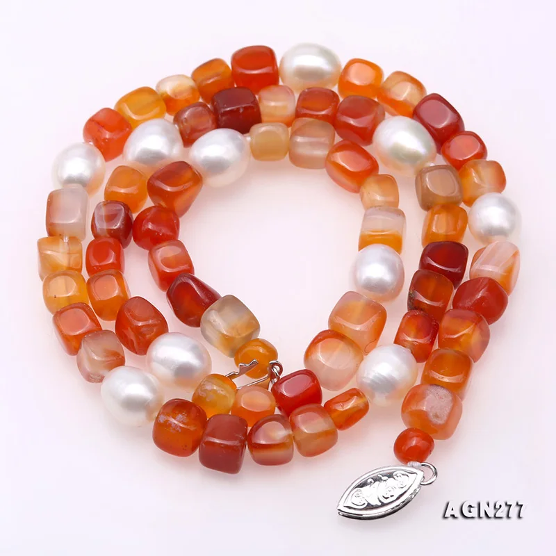 

JYX 5-6.5mm Nature Multicolor Agate Gemstone Beads Jewelry set Necklace Bracelet Sets Elegant Women Gift 17-17.5/7.5-8inch