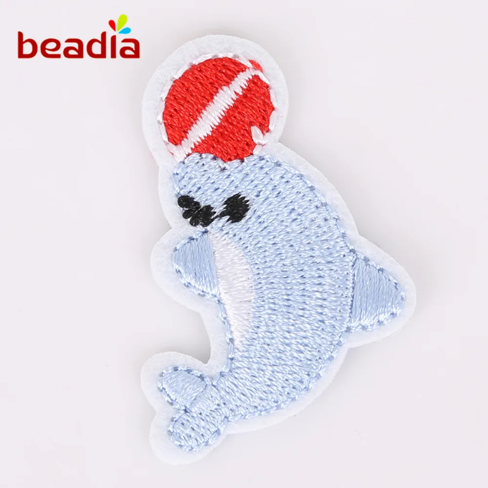 Наклейки с вышитыми пайетками в форме фруктов/животных 19 шт./набор | Дом и сад