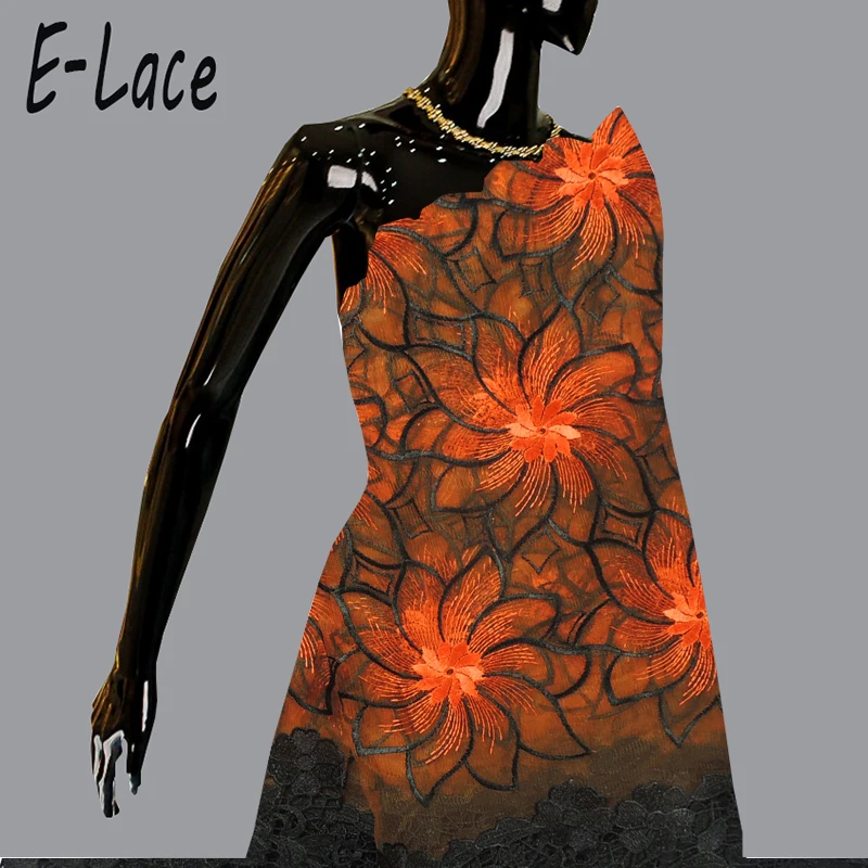 Кружевная ткань с пайетками 2017 последние блестка блесток ткани Высокое качество