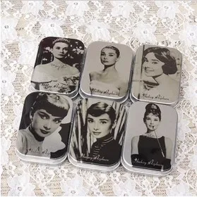 Бесплатная доставка! 1 партия = 6 шт.! Ретро квадратные жестяные металлические