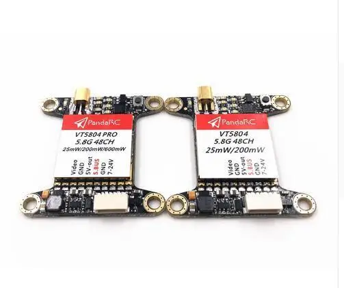 PandaRC VT5804 PRO 25 МВт 200 600 мВт переключаемый 5 8G Raceband передатчик изображения RC QAV250
