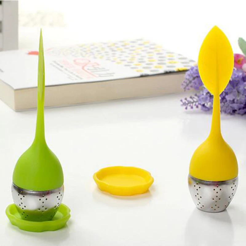 Кухонный инструмент креативный Силиконовый Фильтр для заварки листьев фильтр