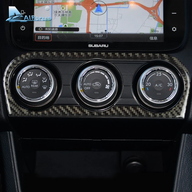 Автомобильная наклейка AIRSPEED из углеродного волокна для кондиционера рамы Subaru