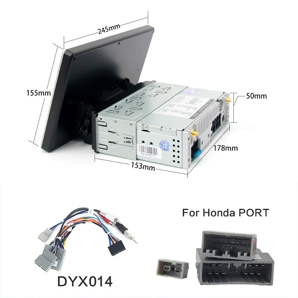 1 Din Honda Port 10," ips Android 9,0 Автомобильный gps радио плеер 2 двойной один 1 Din универсальный авто стерео Мультимедиа для Toyota Nissan Honda ISO - Цвет: 1 Din Honda Port