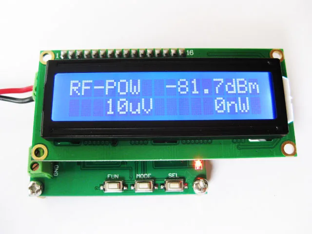 

RF power meter 0-500Mhz -80~10 dBm Can set the RF power attenuation value