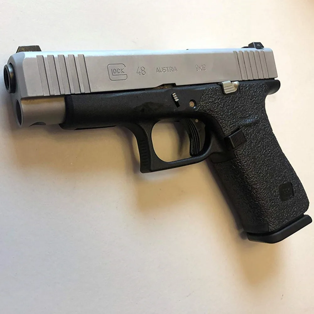 Резиновая текстурная обмотка на заказ для Glock 43 43X48 Пистолетная рамка для ружья клейкая лента 9 мм ручка удлинитель журнал Нескользящая лента