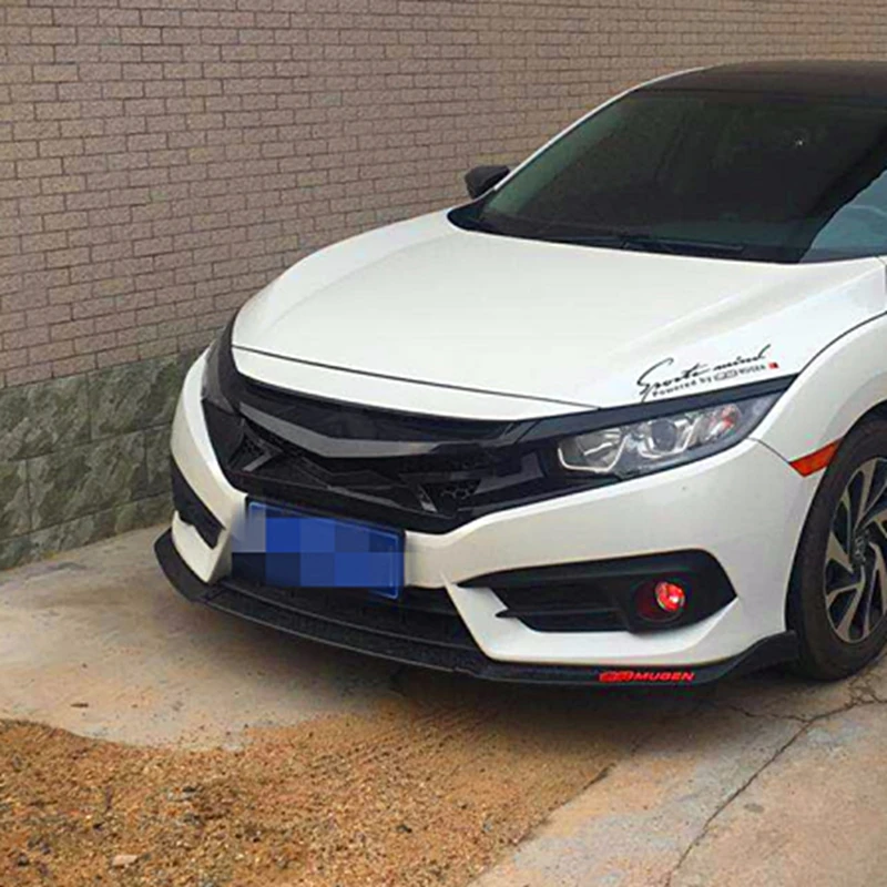 Автомобильные Внешние тюнинг, Гонки Грили для Honda Civic ABS решетка подходит для Civic передняя решетка бампера