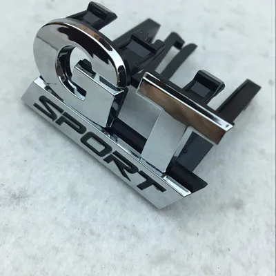 20X ABS Chrome GT SPORT передняя решетка эмблема для Volkswagen VW Polo Golf Passat B5 Touran Bora Стайлинг