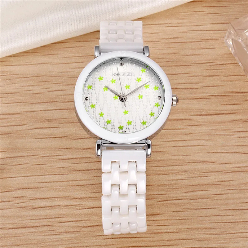 KEZZI New Design Top Brand Fashion Ceramic Set Drill And Store Quartz Dress Watch Women Hot Sale Free Shipping k1173 | Наручные часы