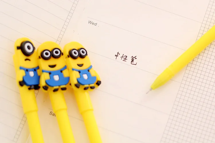 1 шт. kawaii маркеры прекрасный мультфильм Миньоны шаблон офисные канцелярские перманентные граффити Искусство Маркер знак ручка подписи
