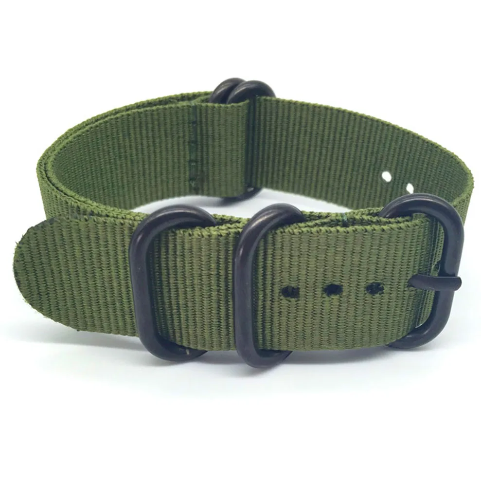 Green Нейлоновый ремешок для наручных часов Nato ZULU 20 22 24 мм для samsung S3/S2 Amazfit Bip Huami Amazfit, ремешок для наручных часов - Цвет ремешка: Green