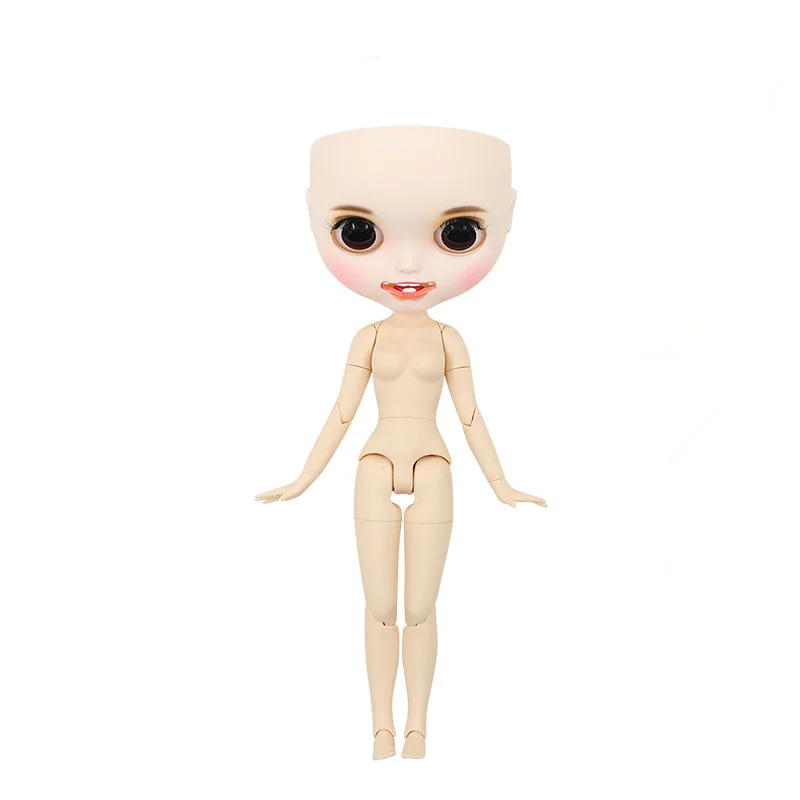 Красный Ледяная фабрика Blyth кукла DIY BJD рисованная шарнир тела белая кожа игрушки 30 см 1/6 модные куклы подарок для девочки - Цвет: Красный