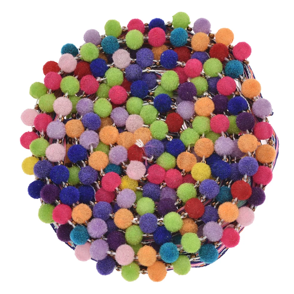 2 ярда цветные винтажные жаккардовые ленты в этническом стиле с меховыми