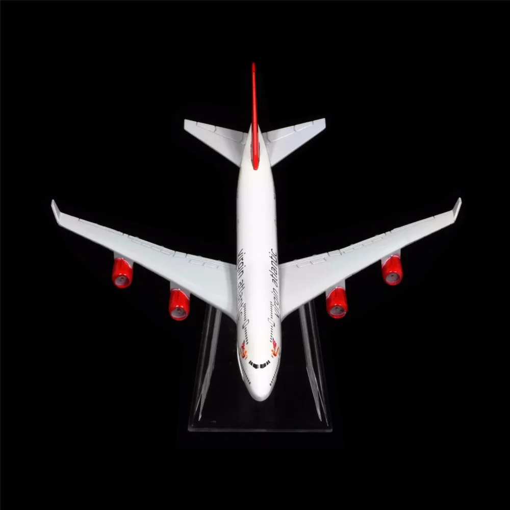 1: 400 16 см British Virgin Airways Boeing 747 металлическая модель самолета офисное украшение