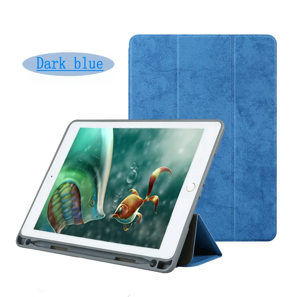 Чехол для iPad Pro 9,7 дюйма release A1673 A1674 A1675 6th ZAIWJ с поддоном для ручек Винтажный чехол из искусственной кожи