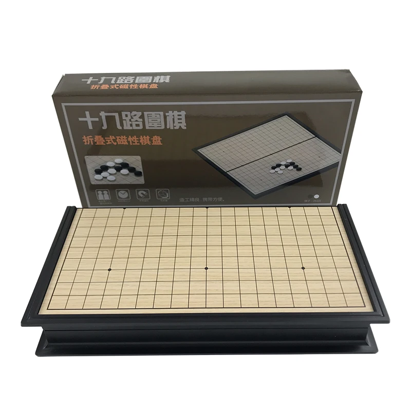 Китайская старая настольная игра Weiqi шашки складной стол Магнитный Go шахматы