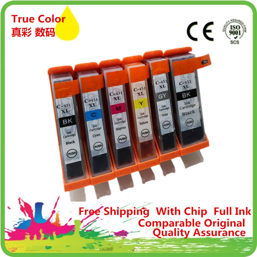 PGI 450 PGI450 450XL PGI450XL PGI450BK 450BK CLI 451 чернильный картридж для замены Canon MG6340 MG7140|ink