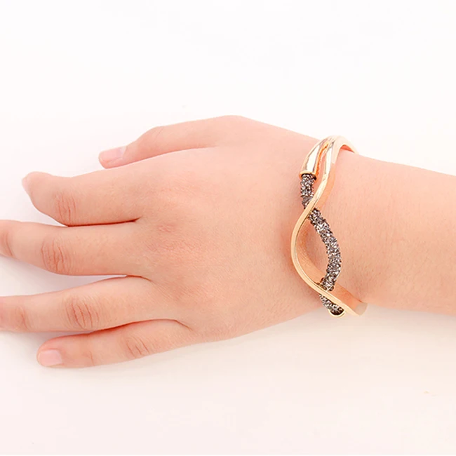 Бренд malanda 2018 Новая мода Кристалл от Swarovski сетки Браслеты для женщин Роскошные