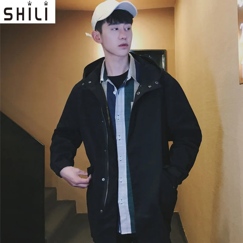 Новинка 2018 осенне-зимняя одежда мужские Брендовые куртки повседневное пальто