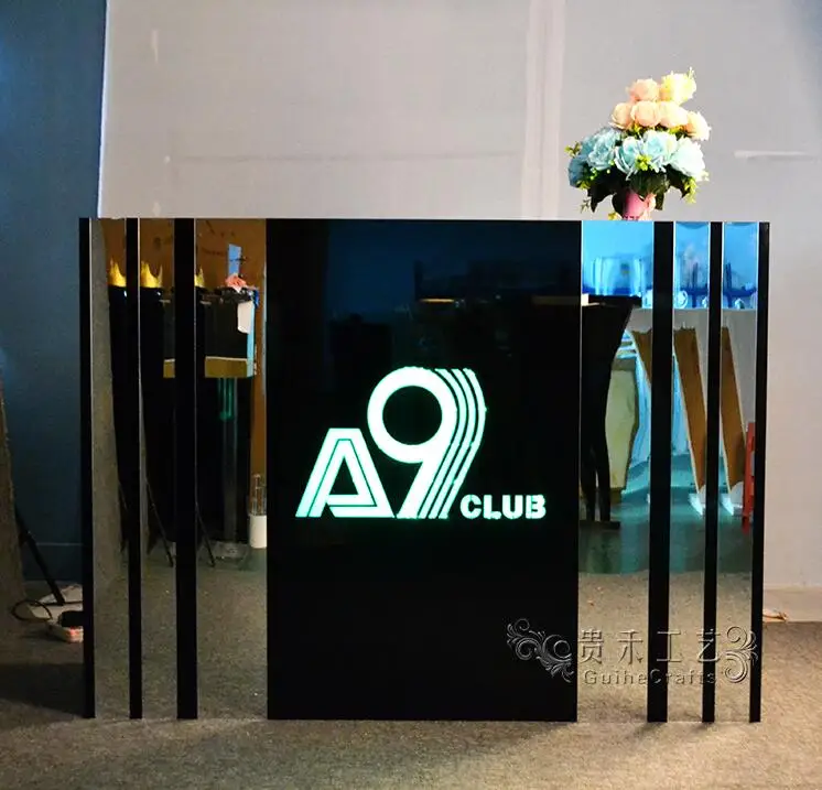 GH-C017 Элегантный акриловый стойка для ди-Джея стенд L120* W55* H120cm - Цвет: GH-C017