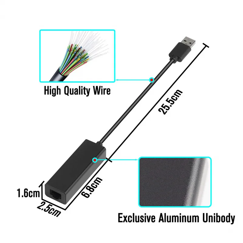 10/100/1000 Мбит/с гигабитный USB LAN адаптер 3 0 к RJ45 Ethernet для Nintendo переключатель MacBook