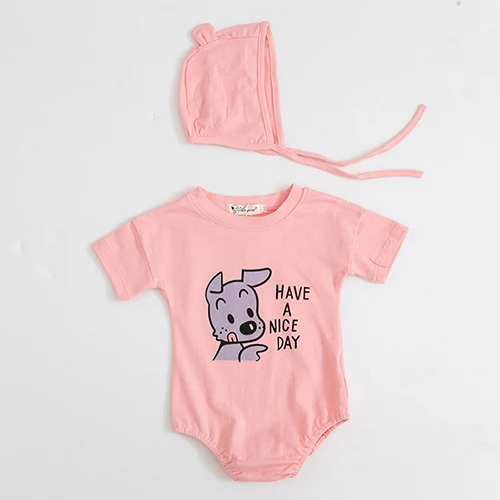 Pink Новинка года, Детские боди из чистого хлопка, дышащий костюм для ползания на лето, одежда для маленьких девочек, комбинезоны - Цвет: Pink