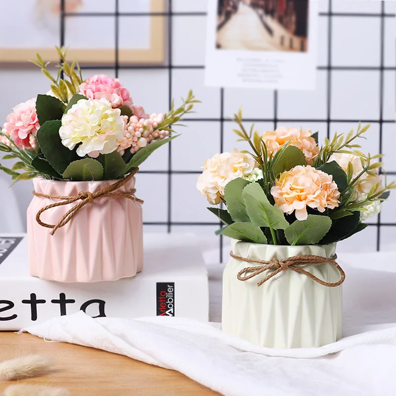 Европейские украшения для дома имитация искусственных цветов мини ваза