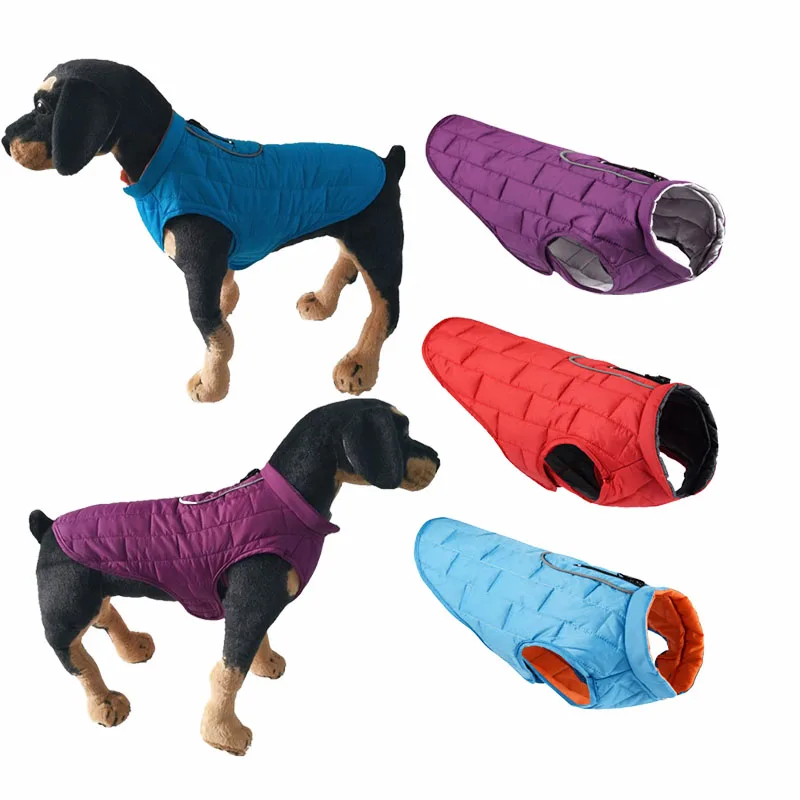 

Одежда для собак, водонепроницаемое зимнее теплое пальто, куртка для собак и щенков, жилет, одежда для домашних животных, одежда для собак, о...