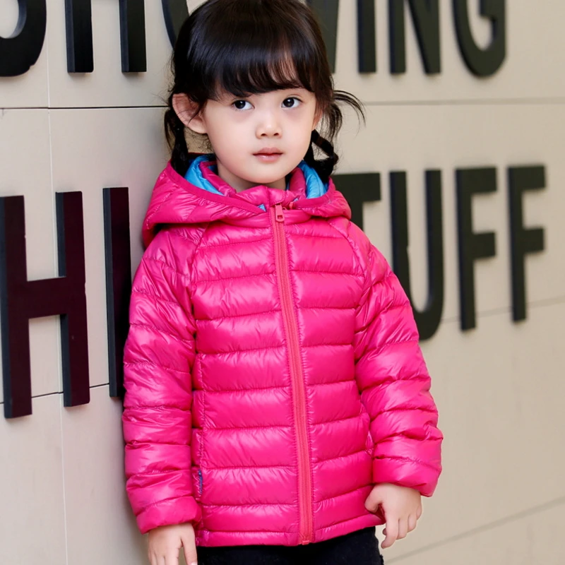 2016 новый зимний хлопок проложенный одежды пальто детей пуховик сплошной цвет с