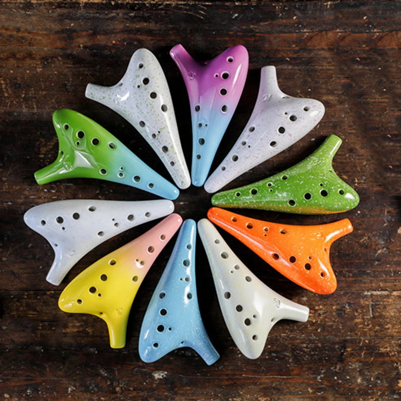 12 отверстий 16 цветов Ocarina Star Series круглая головка Alto C музыкальный инструмент для
