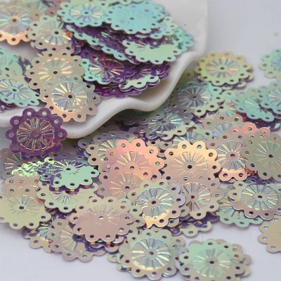 Украшения для шитья из ПВХ в форме цветов золотого цвета 20 г сценическое ремесло