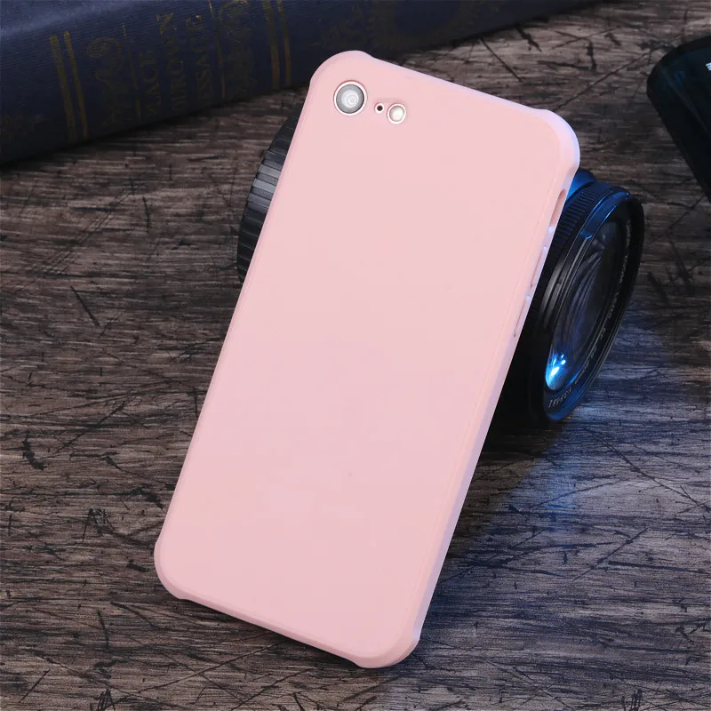 Модные Простые Ударопрочный Мягкий тонкий Обложка чехол для iphone 7 plus телефон