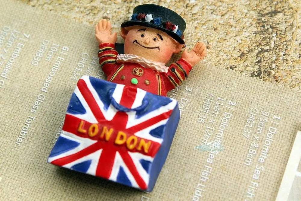 Фото Королевская защита в мешке дорожный сувенир Union Jack London Забавный 3D магнит на Королевская защита в мешке дорожный сувенир Union Jack London Забавный 3D магнит на