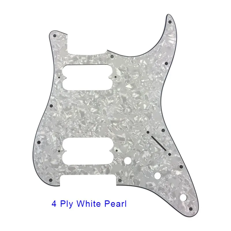 4Ply White Pearl Качественная Гитара Pickguard-для США FD 11 винтовых отверстий плеер стартокастер хамбакер один HH старт царапины пластины - Цвет: 4Ply White Pearl