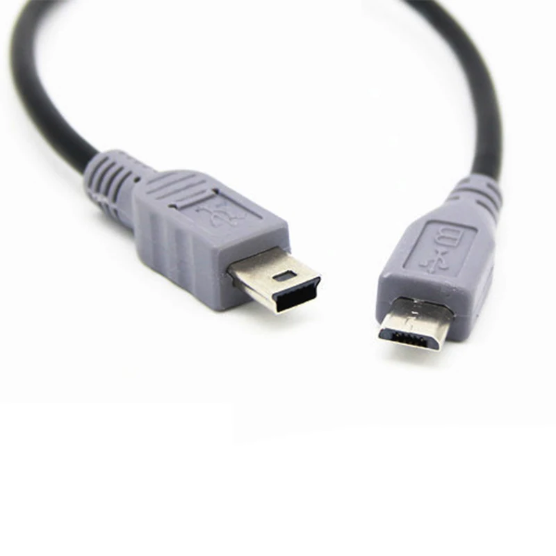 Кабель Micro USB-B для USB mini-B 25 см 50 100 Кабели телефонов высокоскоростные адаптеры