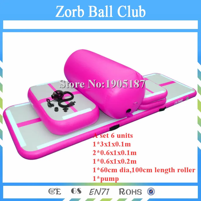 

Free Shipping Inflatable Air Track Gymnastics Training Set Cheerleading Air Track Tumbling Usato Air Tumble Track
