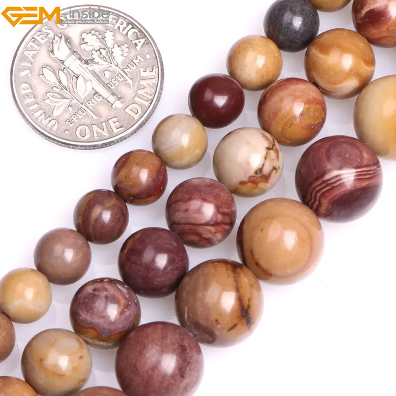 Бусины Из Натуральной круглой и жёлтой яшмы 15 дюймов|beads for jewelry|beads jewelry makingbeads beads |