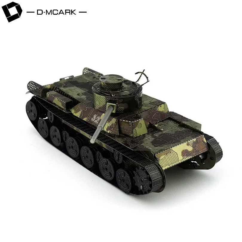D-Mcark 3D Metal Models Puzzle Army Tank Model Kits Works Laser Cut World War 2 Jigsaw Puzzles | Игрушки и хобби