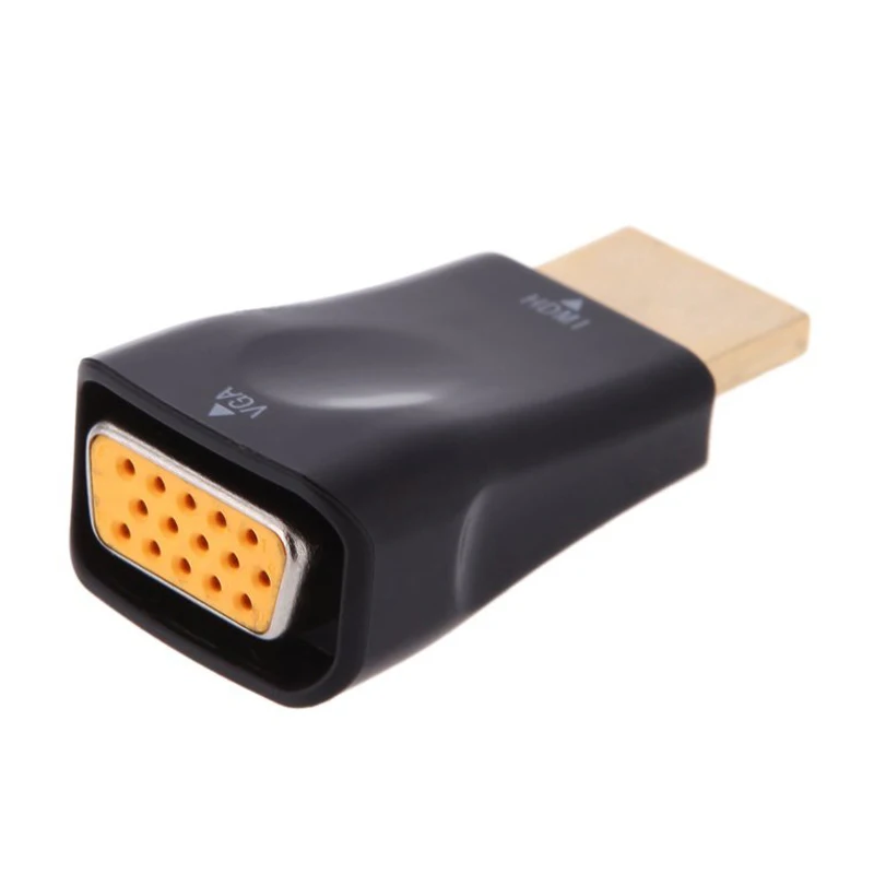 Top Deals Mini Portable High Definition (HD) HDMI Male to VGA Female Video Converter Adapter for HDTV DVD Projector Monitor | Электроника