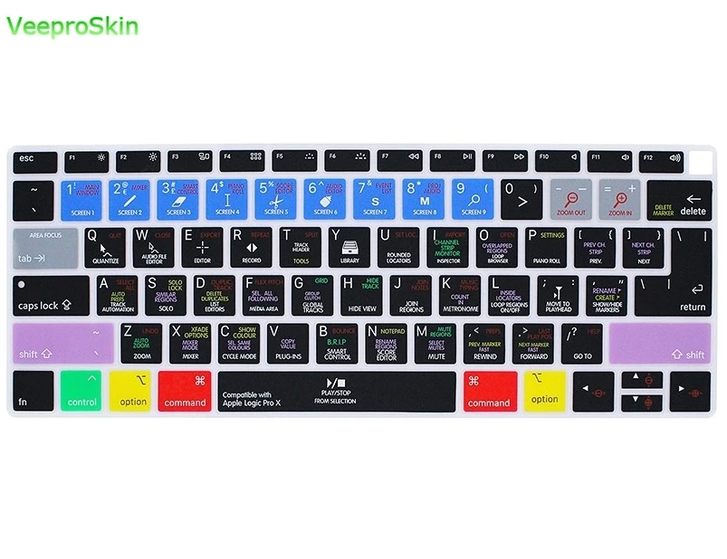 Для Apple Macbook новейший Air 13 &quot2018 выпуск A1932 Logic X Pro ярлыки силиконовый чехол для