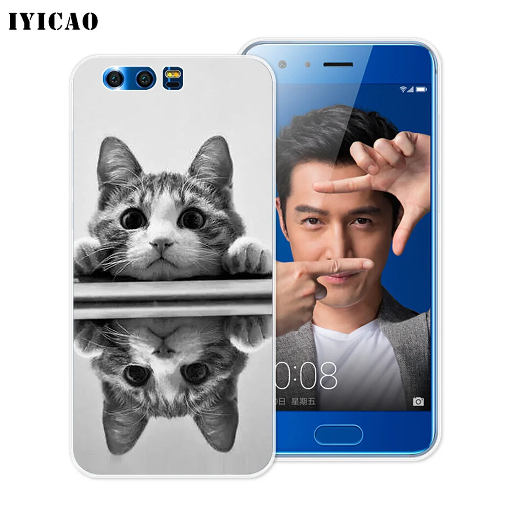 IYICAO мультяшная забавная для кошек собак мягкий силиконовый чехол Huawei Y9 Y7 Y6 Prime 2018