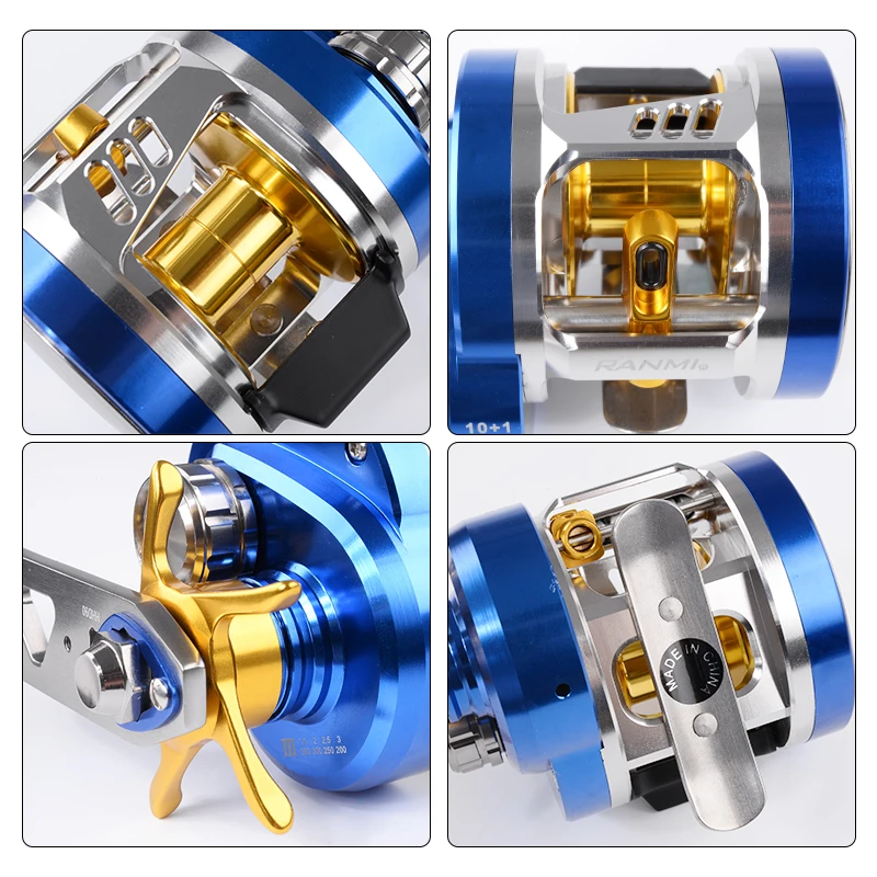RYOBI lento JIGGING carrete cebo de barco rollo 11 rodamitos a 12 кг ranmi plantilla carrete|Рыболовные катушки| |