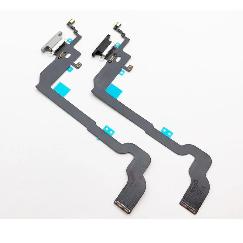 Для iPhone X USB док станция Разъем Порт зарядка с микрофон для наушников гибкий