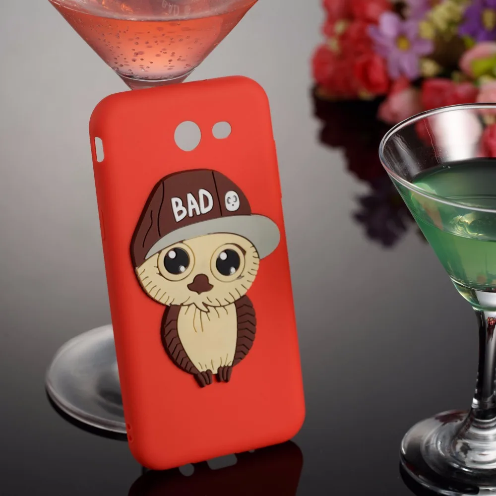 For Samsung Galaxy J3 J5 J7 2017 J320 J520 J720 lovely Owl Anti-Fall Phone Cover Case Silicone Soft Bad Boy Shells |