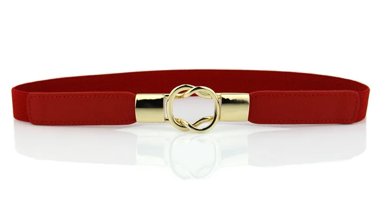 style 4 red Мода черный пояс тонкий эластичный пояс-стрейч талии Вечерние ремни для женщин украшения пальто платье пояс пояса - Цвет: style 4 red