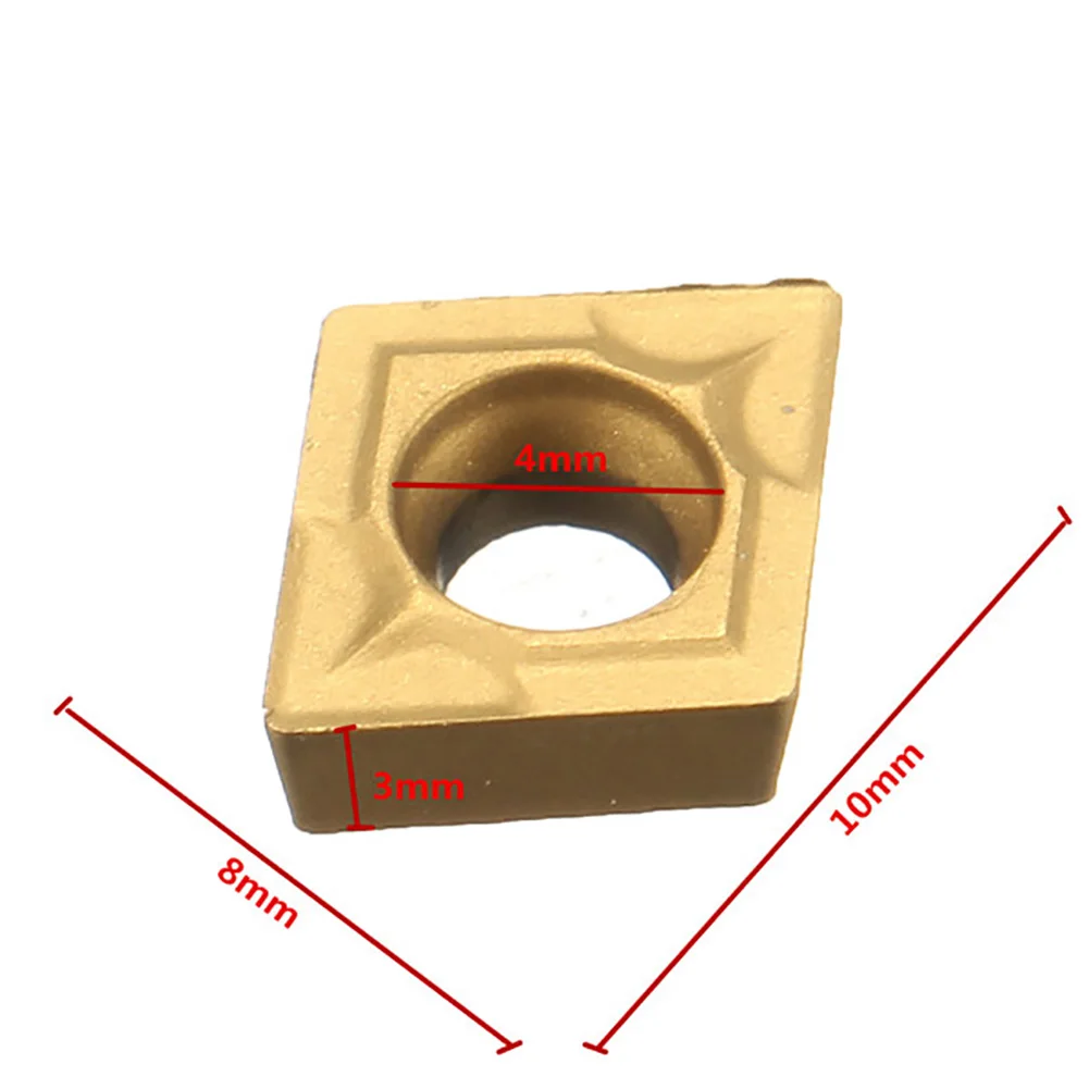 

10Pcs CCMT060204 US735 CCMT21.51 CNC Lathe Insert Blade for Stainless Steel