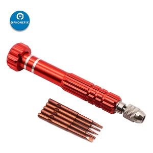 Набор отверток 6 в 1, инструмент для ремонта и вскрытия телефона, 1 ручка, 5 сменных шт., Phillips советы водителя, Torx, 5 точек, звезды