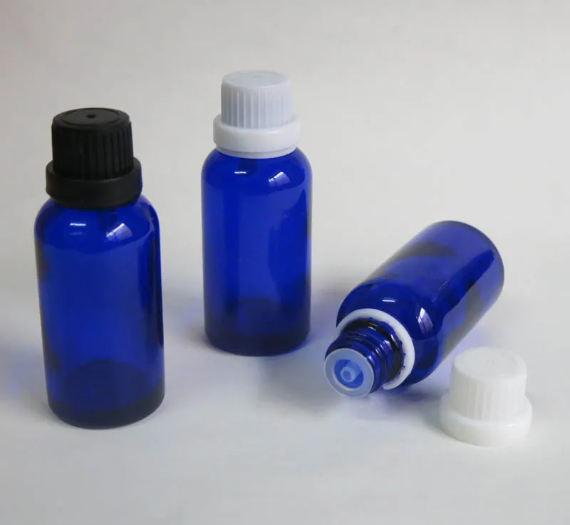 Оптовая продажа 100 шт. 30 мл маленькие Стекло пузырек флакон с Кепки эфирное масло