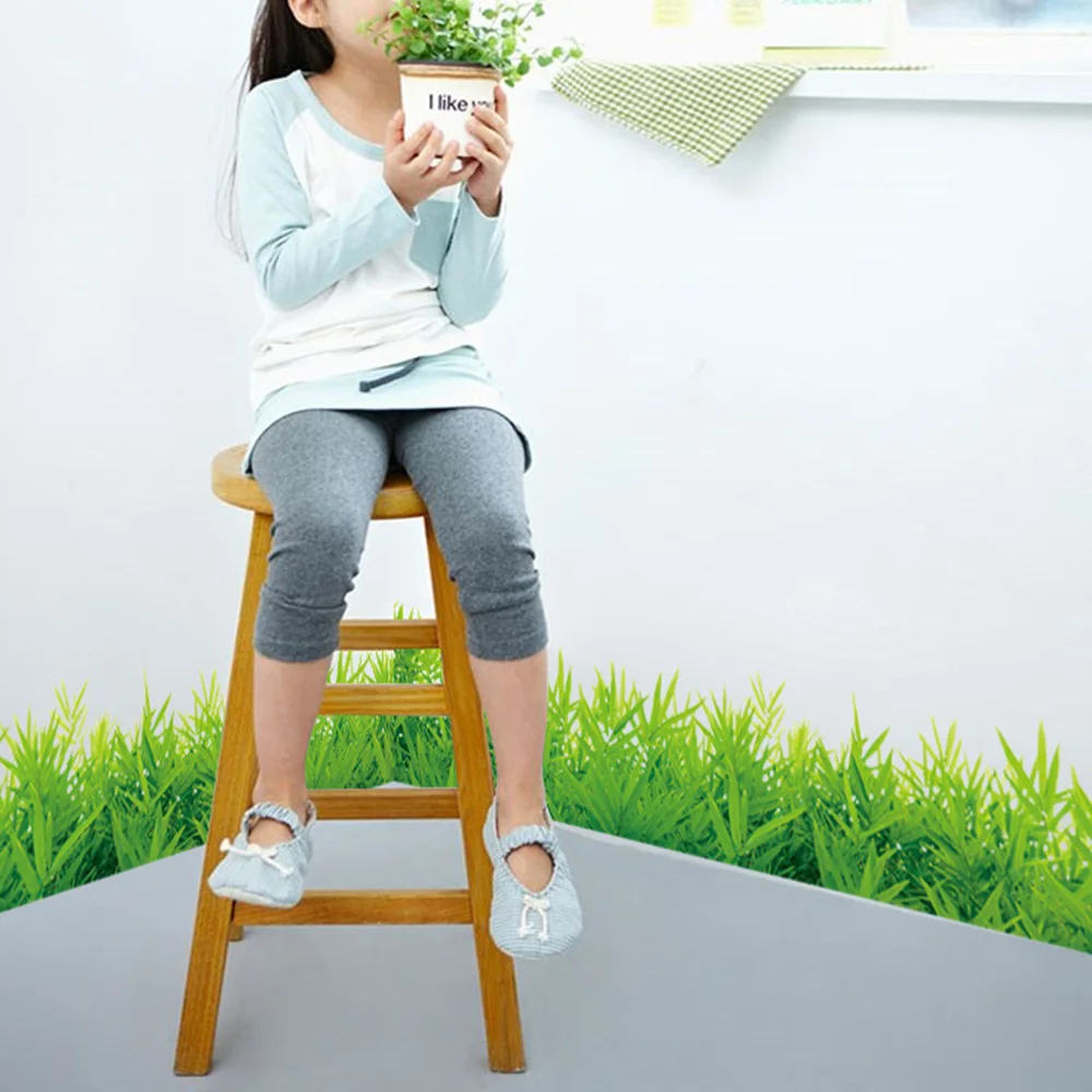 3D свежая зеленая трава настенная фреска из ПВХ водонепроницаемые съемные